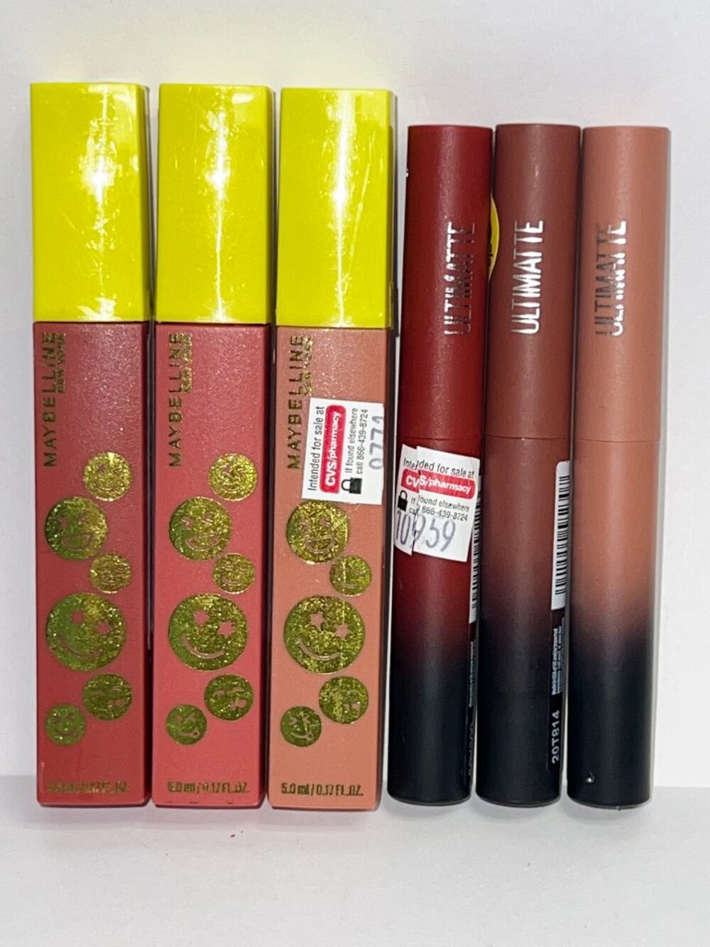 6 Maybelline Ultimatte Matte Lipstick & Superstay Liquid Lipstick LOT NEW